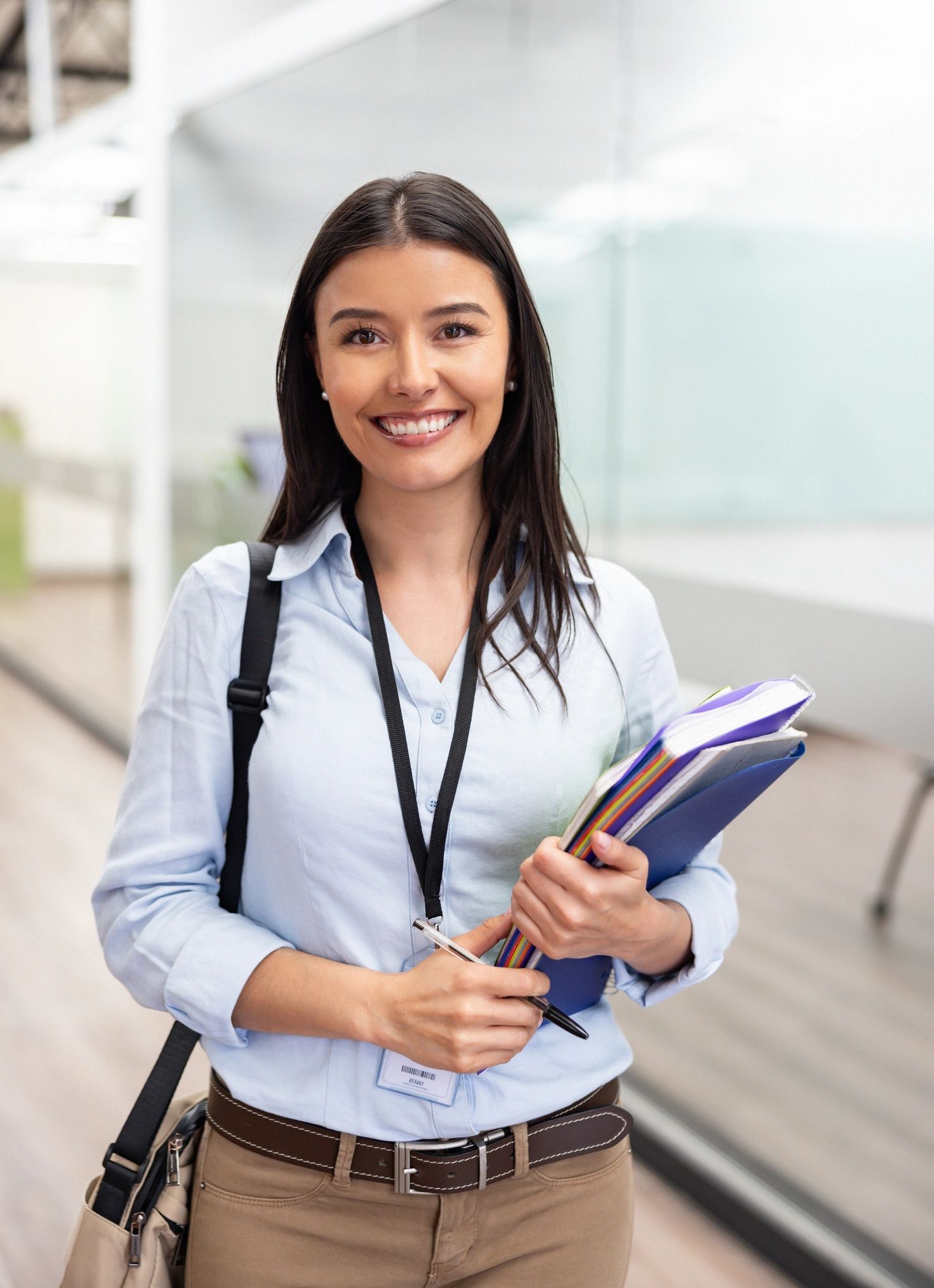Smiling professional portrait for testimonial
